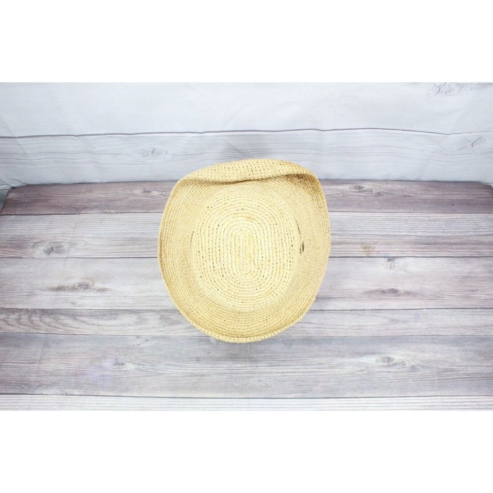 The SCALA Collection Natural Raffia Straw Drawstring Roll Brim Sun Hat Size OS - Picture 4 of 11